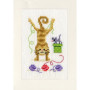 Vervaco Kit carte de voeux Chats ludiques lot de 3