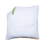 Dos de coussin avec fermeture - blanc