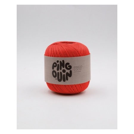 Fil au crochet Pingo Coco Rouge Orangé