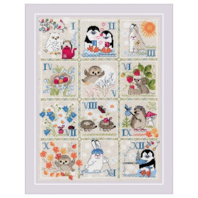 Riolis Stickset Waldkalender