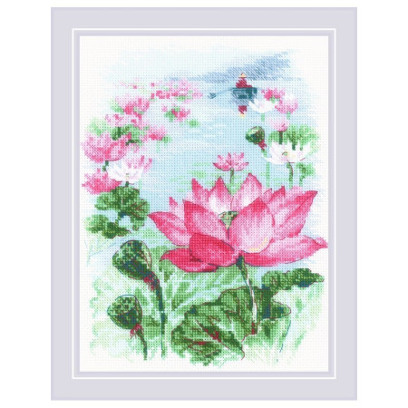 Riolis Embroidery kit Lotus Field. 