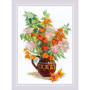 Riolis Embroidery kit Bouquet with Physalis