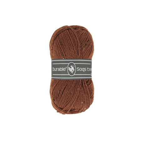 Breiwol Durable Soqs Tweed 417 Bombay Brown