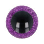  Animal eye 12 mm purple glitter for amigurumi and cuddly toys