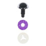  Animal eye 12 mm purple glitter for amigurumi and cuddly toys