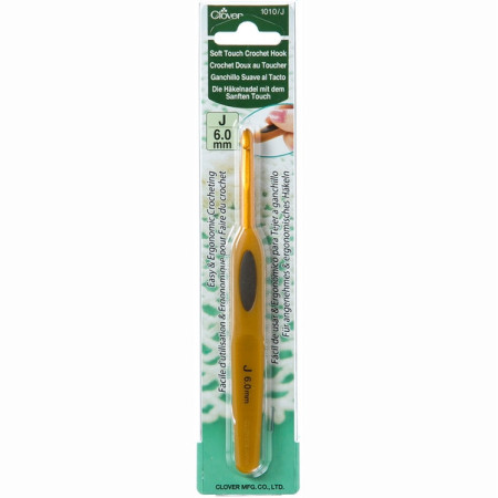Clover Crochet hook soft touch 6 mm