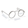 Lunettes Pour Amigurumis 5 cm vieil argent