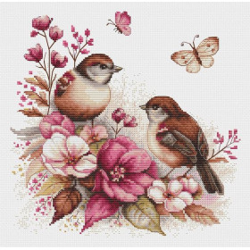 Luca-S Kit de broderie oiseaux de printemps