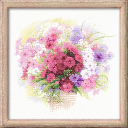 Riolis Embroidery kit Watercolor Phlox