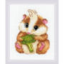 Riolis Kit de broderie Hamster mignon