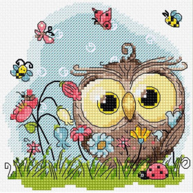 Luca-S Kit de broderie Joyeux hibou