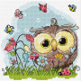 Luca-S Embroidery kit Happy Owl