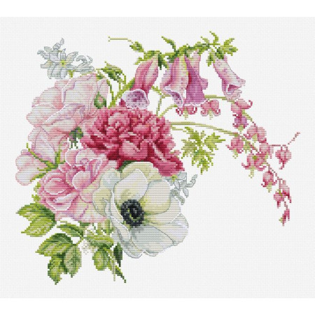 Luca-S Embroidery kit Spring Bouquet