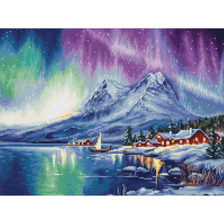 Luca-S Embroidery kit Northern Lights