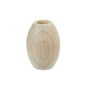 Perles de macramé en bois ovale 22 x 30 mm