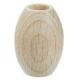 Makramee perlen Oval 28 x 44 mm holz
