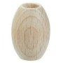 Macramé beads oval 28 x 44 mm wood