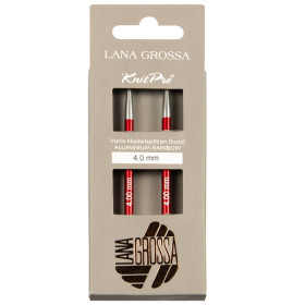 Lana Grossa Vario Rainbow short interchangeable circular needles 4 mm