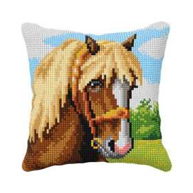 Kit coussin au point croix Cheval 99051