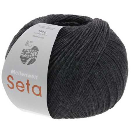 Lana Grossa Meilenweit 100 Seta 15 Antraciet