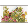 Embroidery kit kit Butterflies & coneflowers