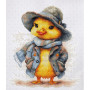 Luca-S Embroidery kit The Detective Duck