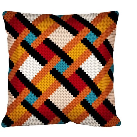 Kreuzstichkissen Weberei