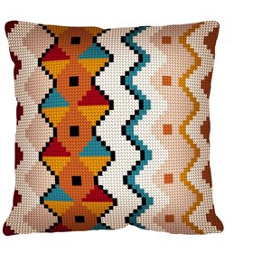 Borduurkussen Chevron