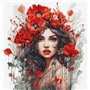 Luca-S Embroidery kit The Girl With Poppies