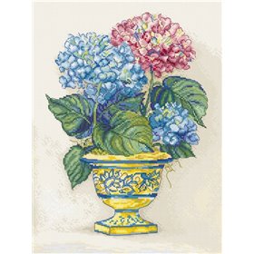 Borduurpakket Hydrangea Bloeit
