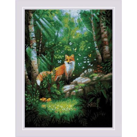 Riolis Embroidery kit Fox in the Forest
