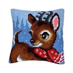 Cross stitch cushion kit Deer