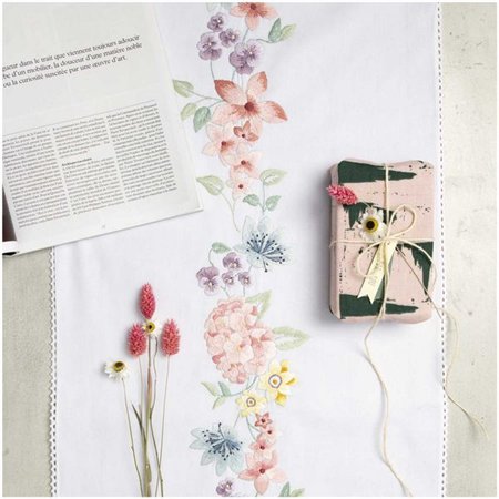 Kit chemin de table Couronne d'Hortensias