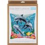 Cross stitch cushion kit Dolphins