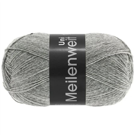 Meilenweit Uni 100 Grau melliert 1103