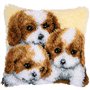 Kit coussin au point noué 3 chiens 145646