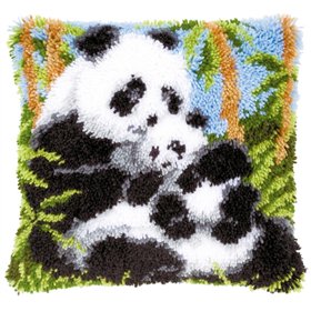 Latch hook cushion kit Panda bears 21853