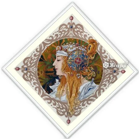 Merejka Embroidery kit Blond by Mucha