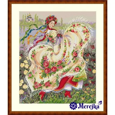Merejka Kit de broderie Écharpe festive