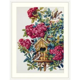 Merejka Stickset über die Rosenbusch 