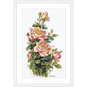 Merejka Kit de broderie Roses jaunes