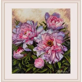 Merejka Kit de broderie Tendres Pivoines