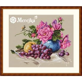 Merejka Kit de broderie Nature morte au raisin