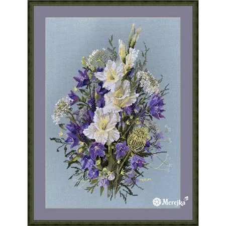 Merejka Embroidery kit Cross-stitch "The White Sword Lily"