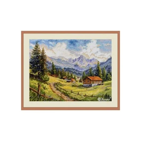 Merejka Kit de broderie « La vallée de Chamonix »
