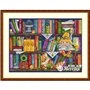 Merejka Kit de broderie Étagère à livres
