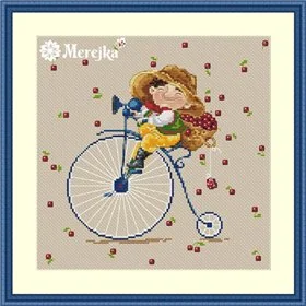 Merejka Stickset über die Kirsche 