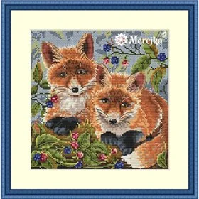 Merejka Kit de broderie Renards