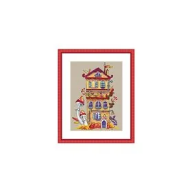 Merejka Kit de broderie Maison d'automne