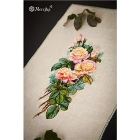 Merejka Kit de broderie Roses anciennes